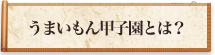 うまいもん甲子園とは？