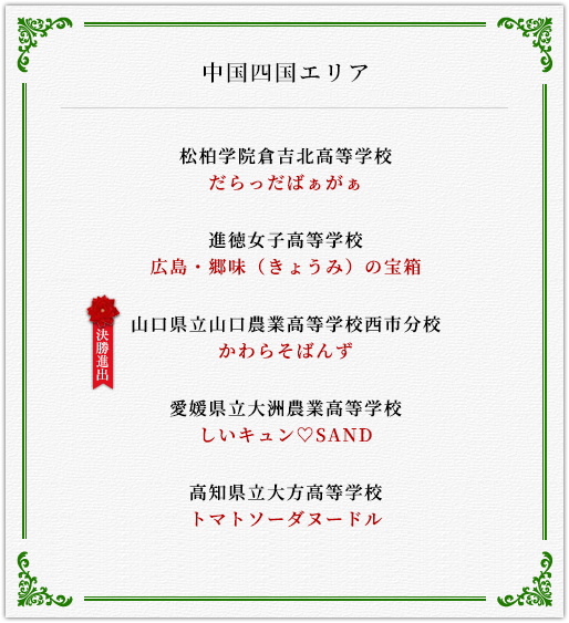 中国四国エリア